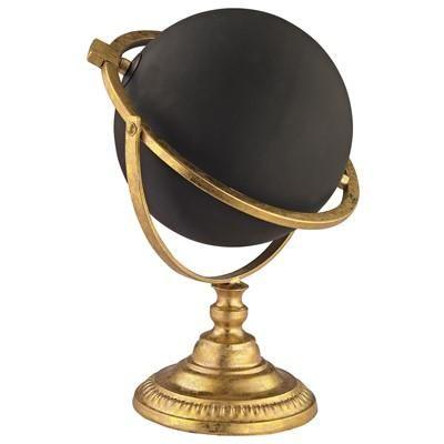 Black Gold Globe Logo - Black and Gold Chalk Globe