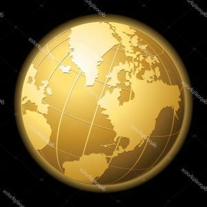Black Gold Globe Logo - Travel Globe Abstract Plane Gold Logo Vector
