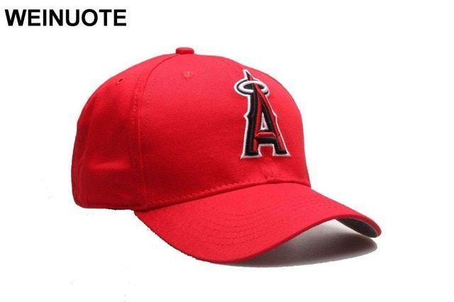 Fashion Red Letter Logo - Los Angeles Angels of Anaheim Adjustable Strapback Hats Sport