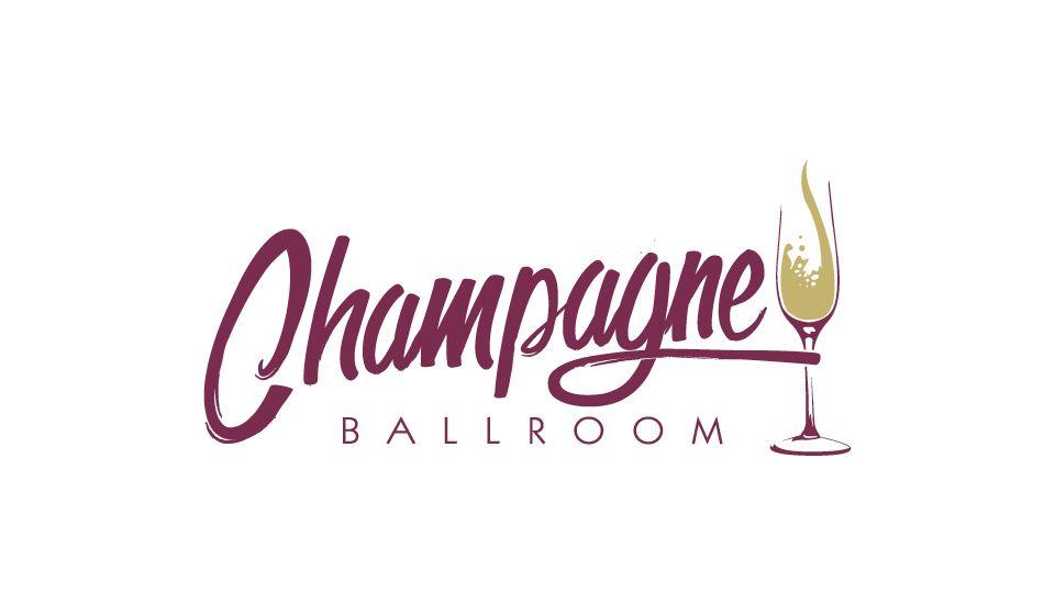 Champagne Logo - Champagne Ballroom - Logo Design | Zimmer Radio & Marketing Group