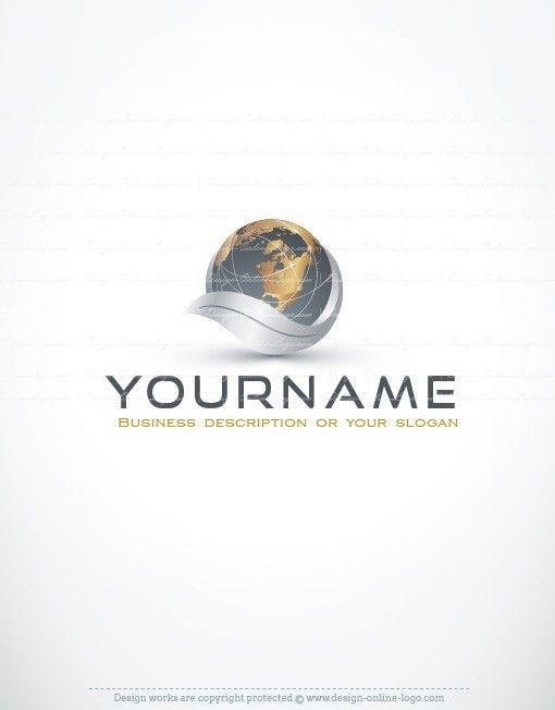 Bronze Globe Logo - Exclusive Design: 3D Bronze Globe Logo + FREE Business Card