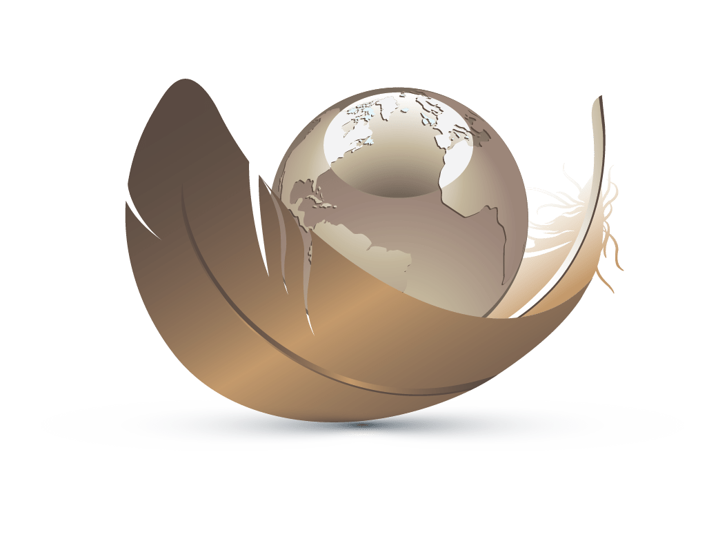 Bronze Globe Logo - Design Free Logo: 3D Earth and Leaf Logo Templates
