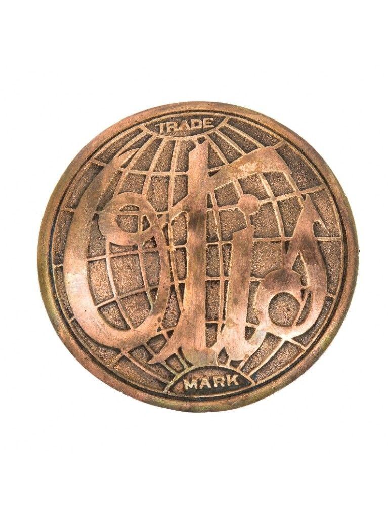 Bronze Globe Logo - hard to find oversized ornamental cast bronze salvaged philadelphia