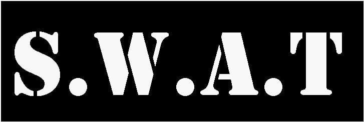 Black and White Swat Logo - Swat Logos