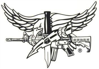 Black and White Swat Logo - SWAT Operator Sticker