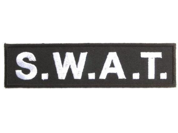 Black and White Swat Logo - SWAT S.W.A.T Police Logo Embroidered Iron On Patch 4.6 | Etsy