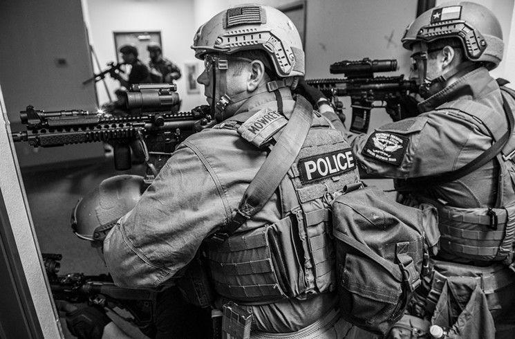 Black and White Swat Logo - SWAT Officers Team Up to Provide Firepower for Southern Dallas