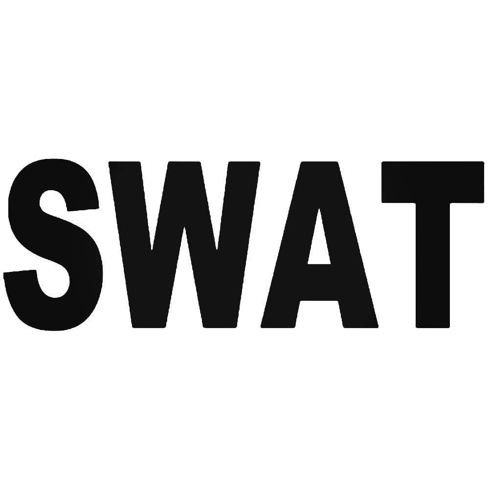 Black and White Swat Logo - Swat Team Police Vinyl Decal Sticker
