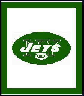 NY Jets Logo - NY Jets Logo Crochet Afghan Graph Pattern DOWNLOADABLE - CitiUSA