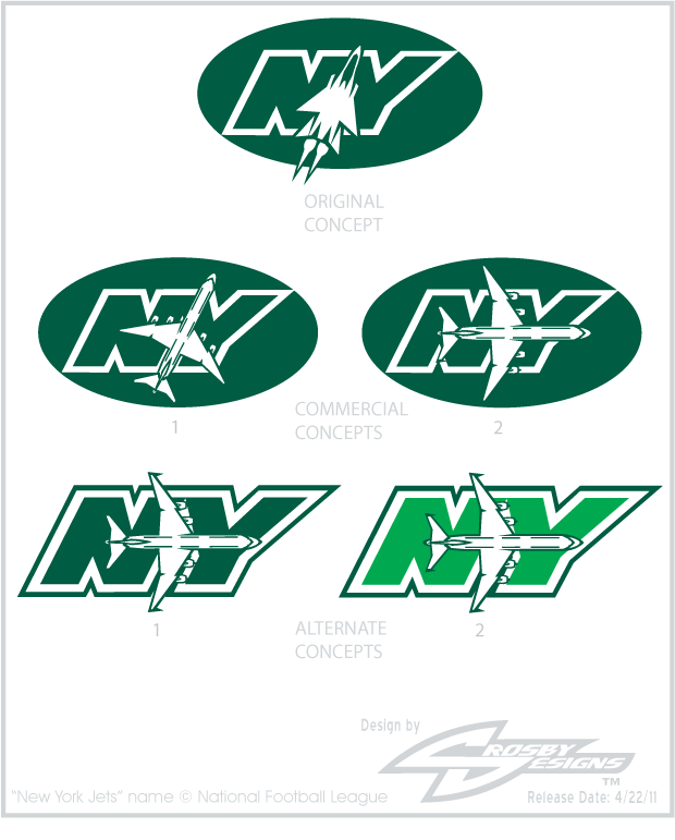 UNOFFICiAL ATHLETIC  New York Jets Rebrand