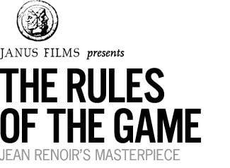 Janus Films Logo - The Rules of the Game