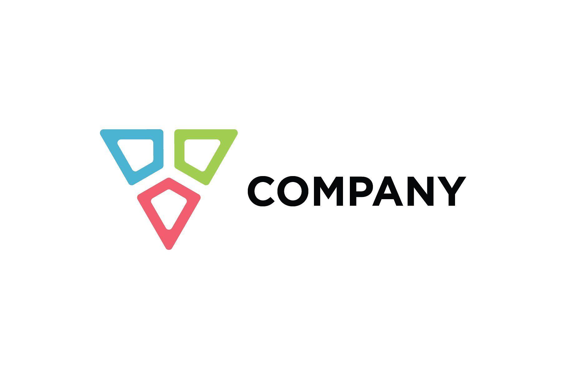 Triangle Company Logo - Abstract Triangle Logo Logo Templates Creative Market