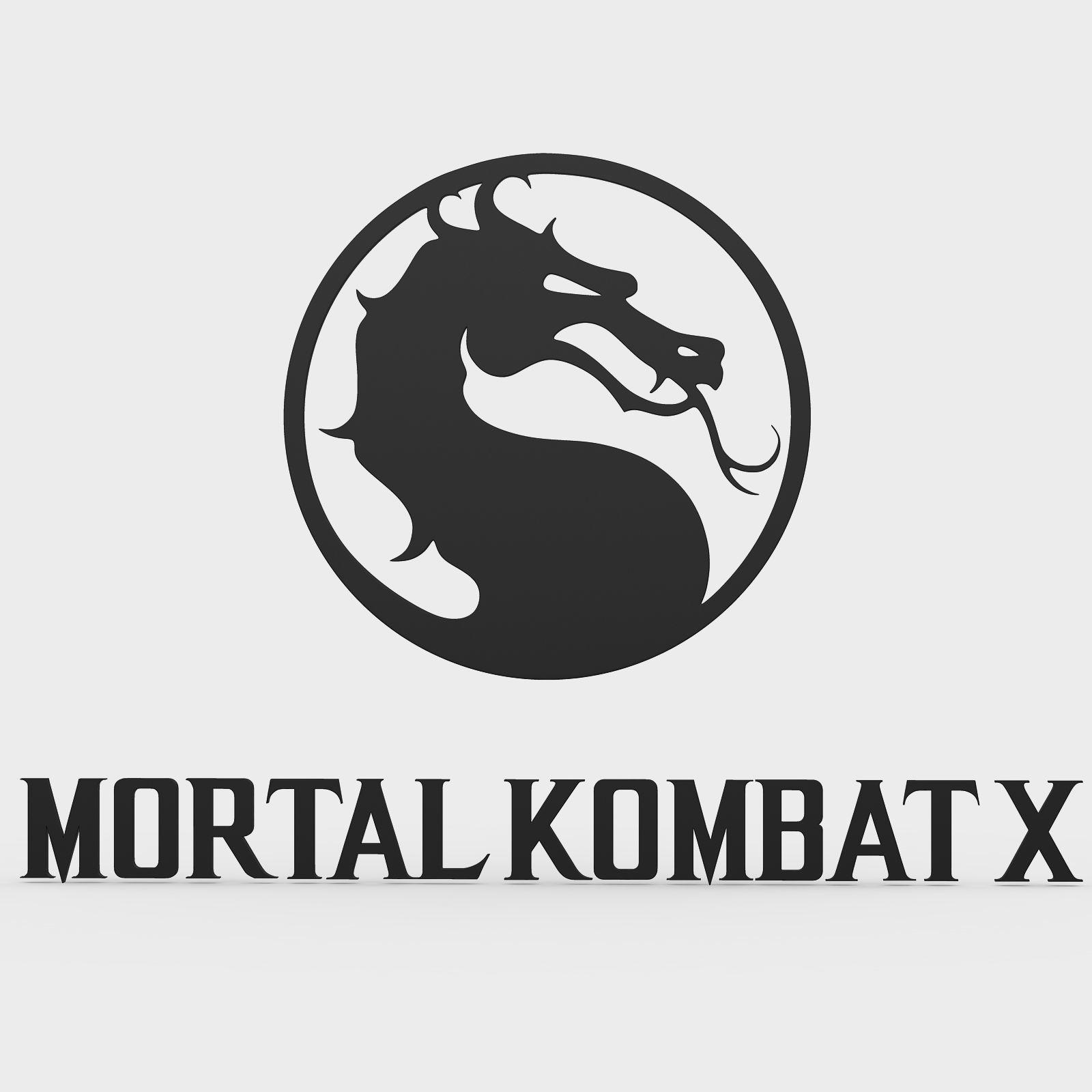 All Mortal Kombat Logo - 3D model mortal kombat x logo