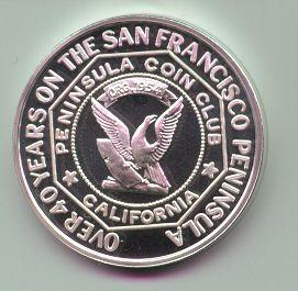 Silver Club Logo - Peninsula Coin Club