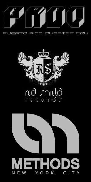 White M Red Shield Logo - PRDC Rico Dubstep Cru: 06.12.2010 PRDC & Red Shield Records