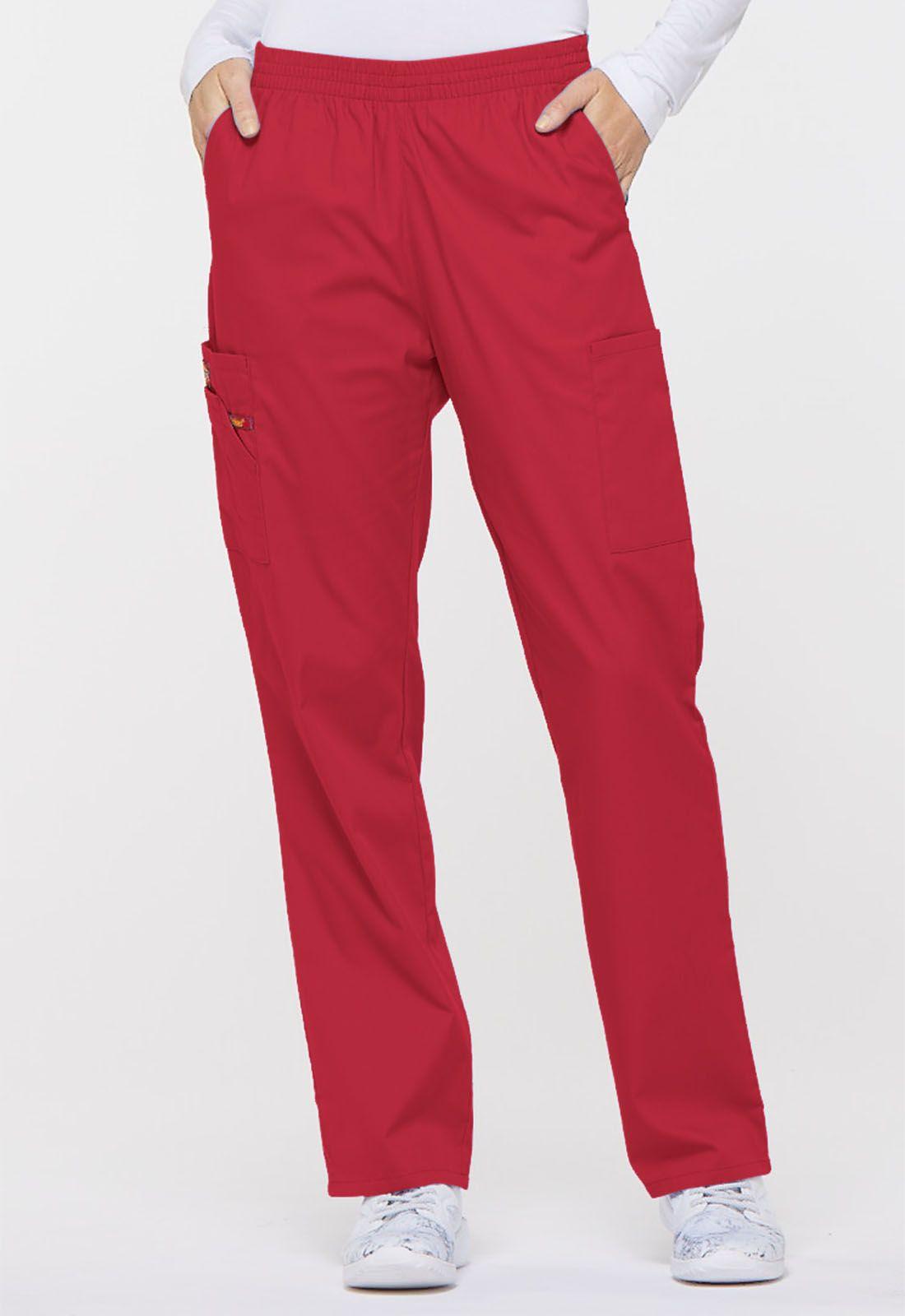 Red Dickies Logo - Dickies EDS Signature Natural Rise Tapered Leg Pull-On Pant in Red ...