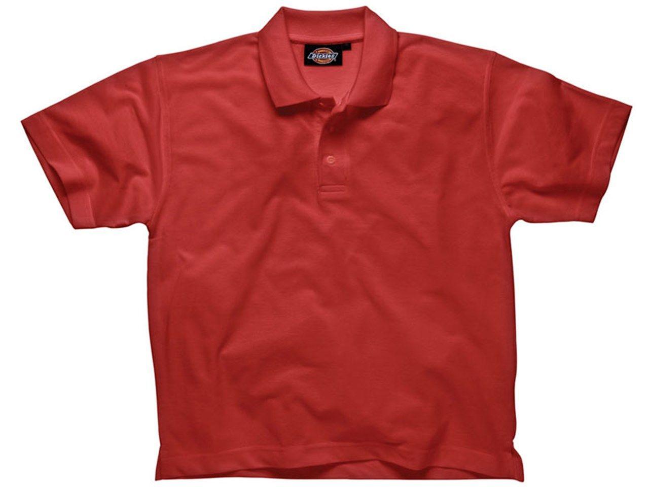 Red Dickies Logo - Dickies SH21220 RD M Polo Shirt Red Medium