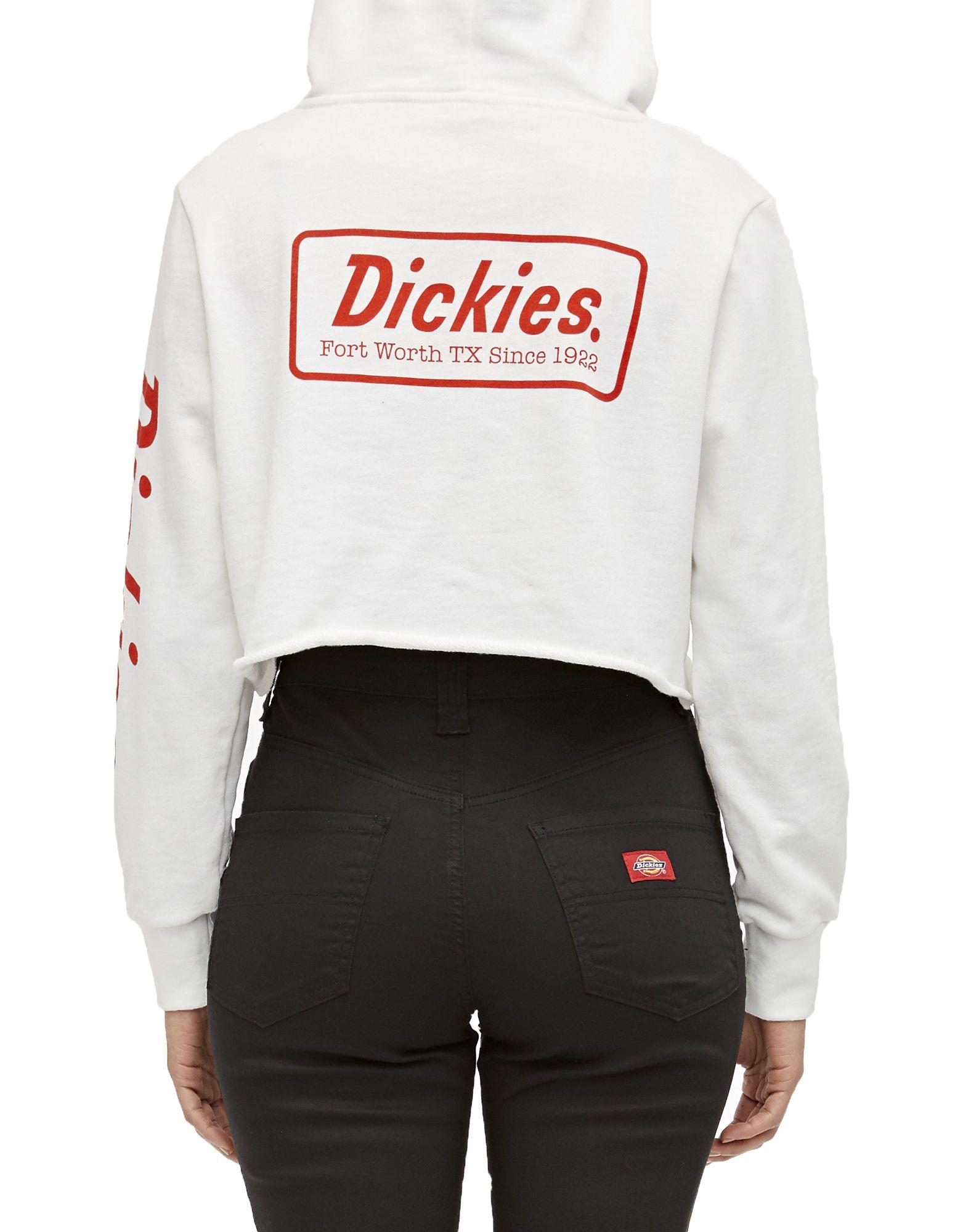 Red Dickies Logo - Dickies Girl Juniors' Cropped Fleece Hoodie - Dickies US