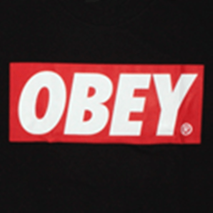 Black Obey Logo - obey-basic-t-shirt-obey-bar-logo-black - Roblox