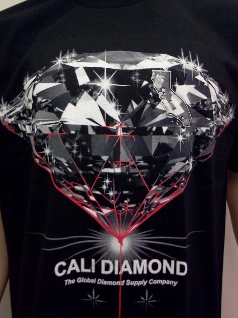 Diamond Supply Clothing Brand Logo - CALI DIAMOND T Shirt Global Diamond CA Supply Company Mens T SHIRT