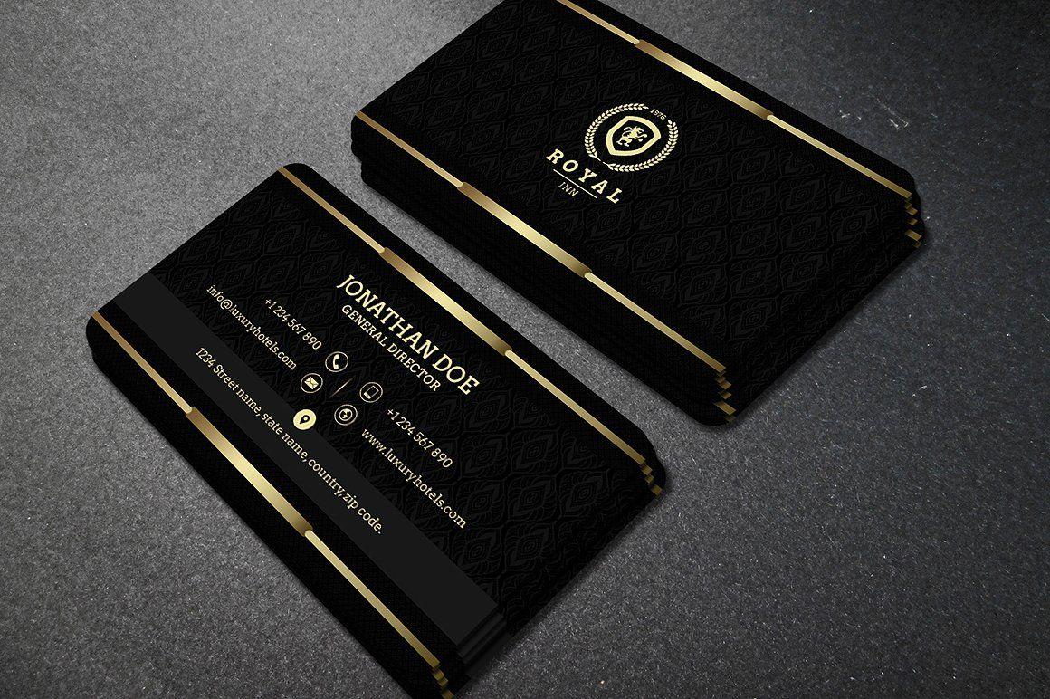 EXPLORE black business card templates