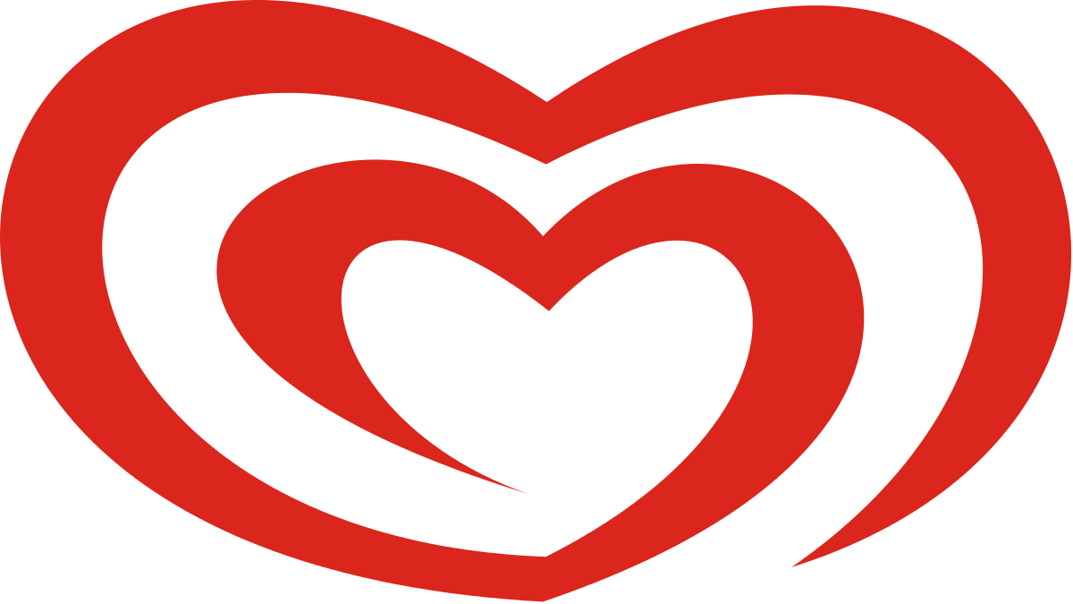 Red Ice Cream Logo - Red heart ice cream Logos