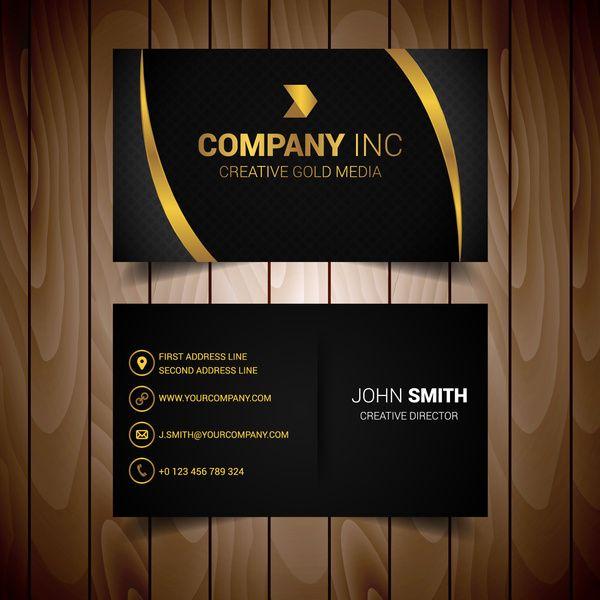 Gold and Black Business Logo - Black And Gold Business Card Template | Promzona