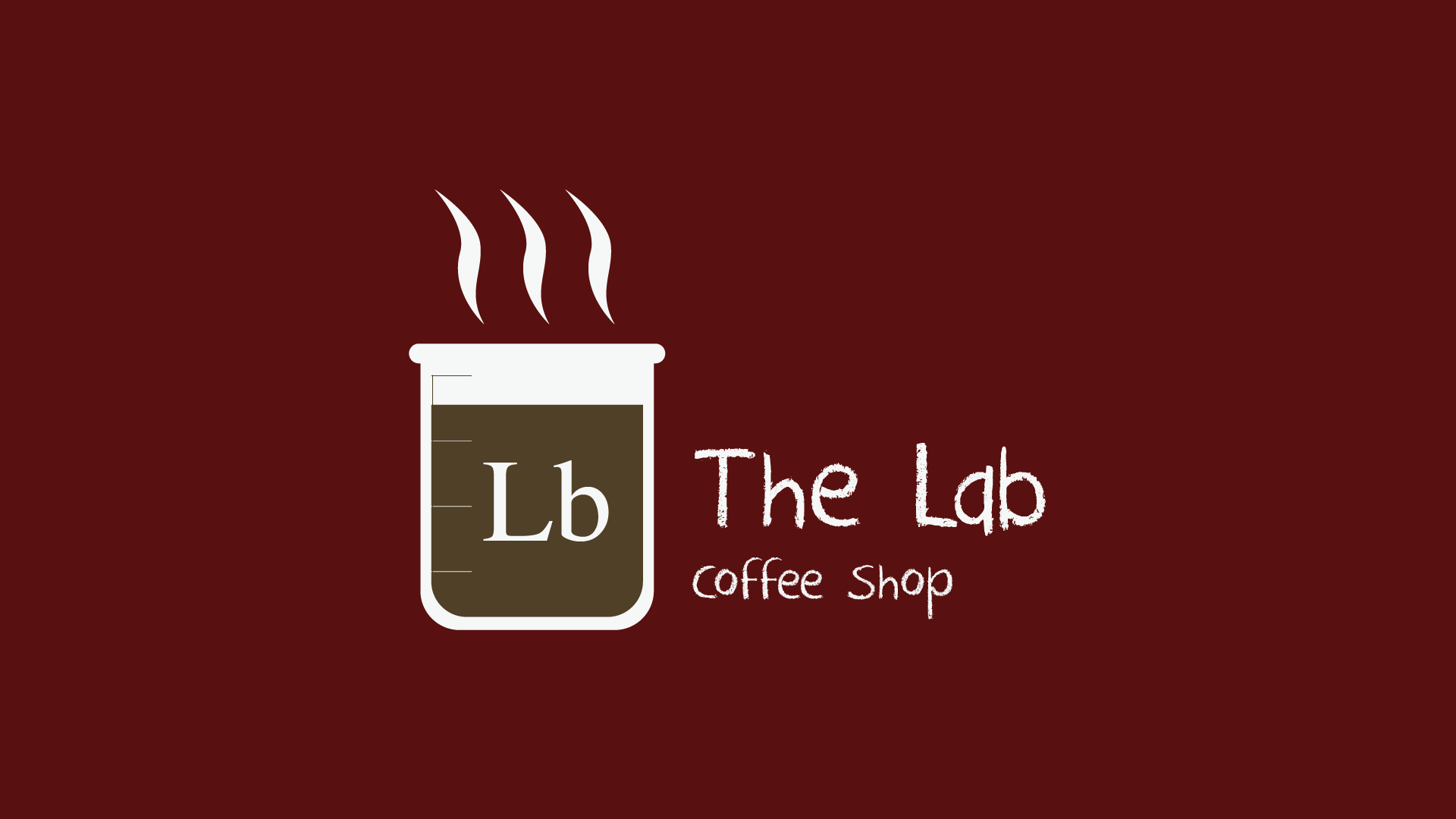 Red Coffee Shop Logo - The Lab Coffee Shop – Logo Design | Aaron Evans