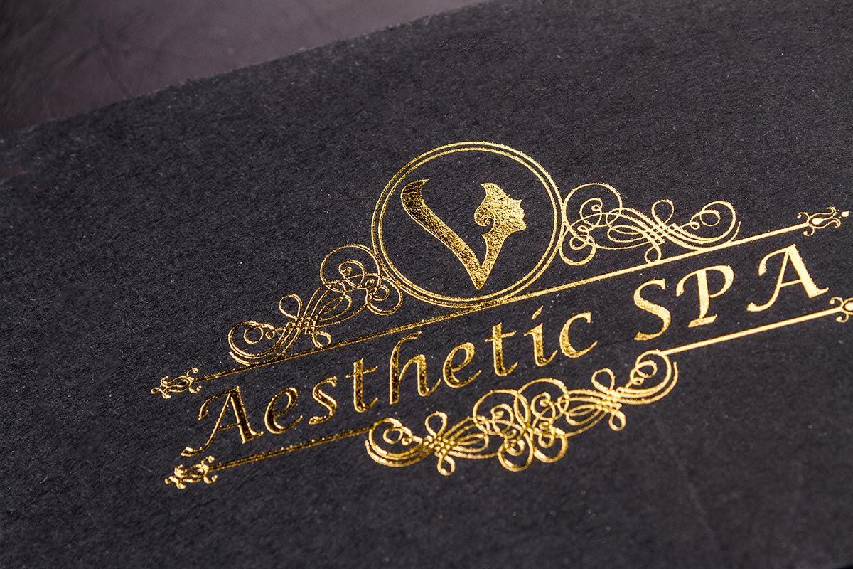 Gold and Black Business Logo - Black Business Cards | Luxury Printing