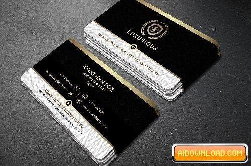 Gold and Black Business Logo - Gold and Black business card #39 Free Download | Free Graphic ...