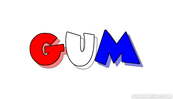 Gum Logo - United States of America Logo. Free Logo Design Tool from Flaming Text