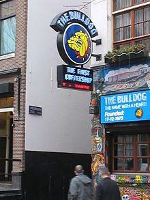 Red Coffee Shop Logo - The Bulldog