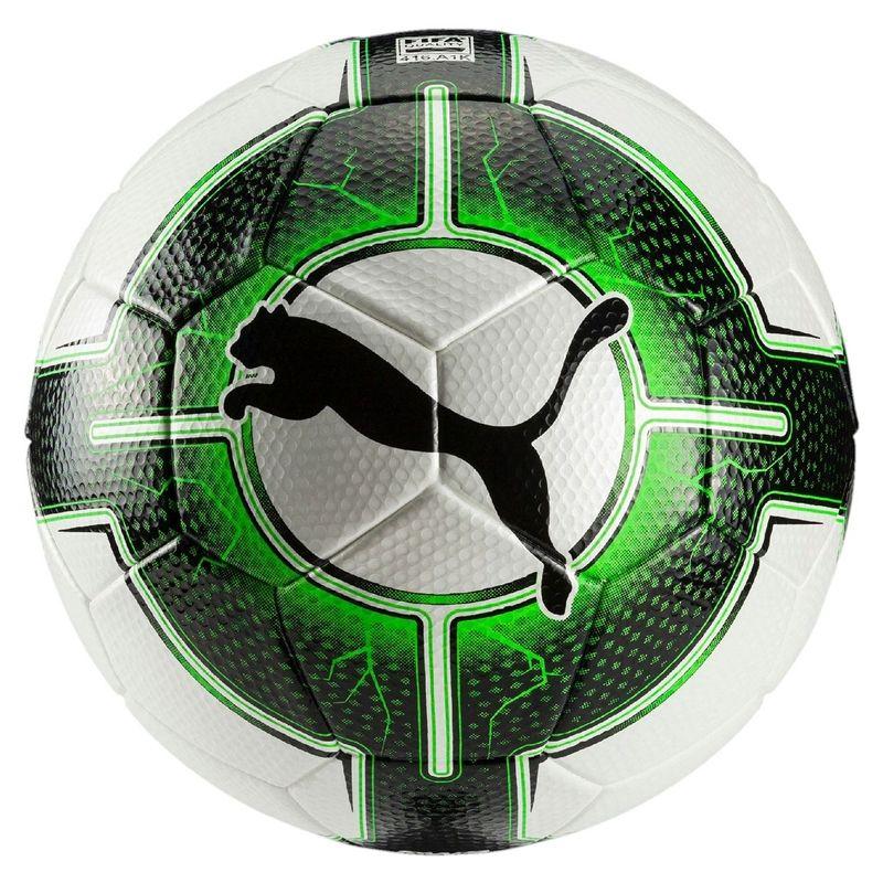 White with Green Ball Logo - Puma evoPOWER Vigor 3.3 Tournament Soccer Ball (Puma White/Green ...