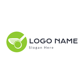 White with Green Ball Logo - Free Golf Logo Designs | DesignEvo Logo Maker