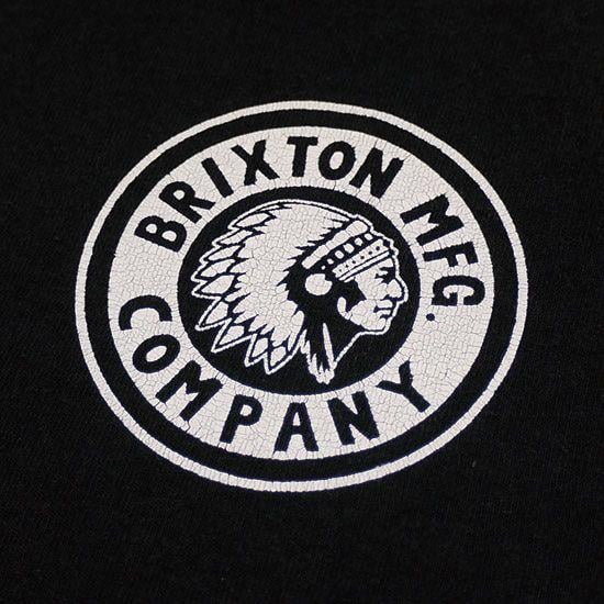 Brixton Logo - Hood 05: BRIXTON [Brixton] Short Sleeves Indian Logo T Shirt /BLACK