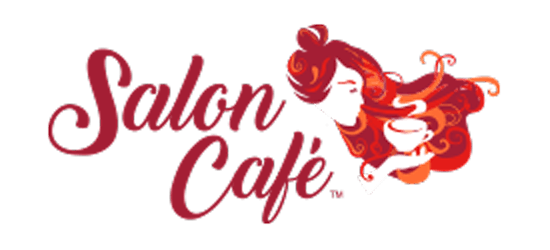 Red Coffee Shop Logo - Salon Café