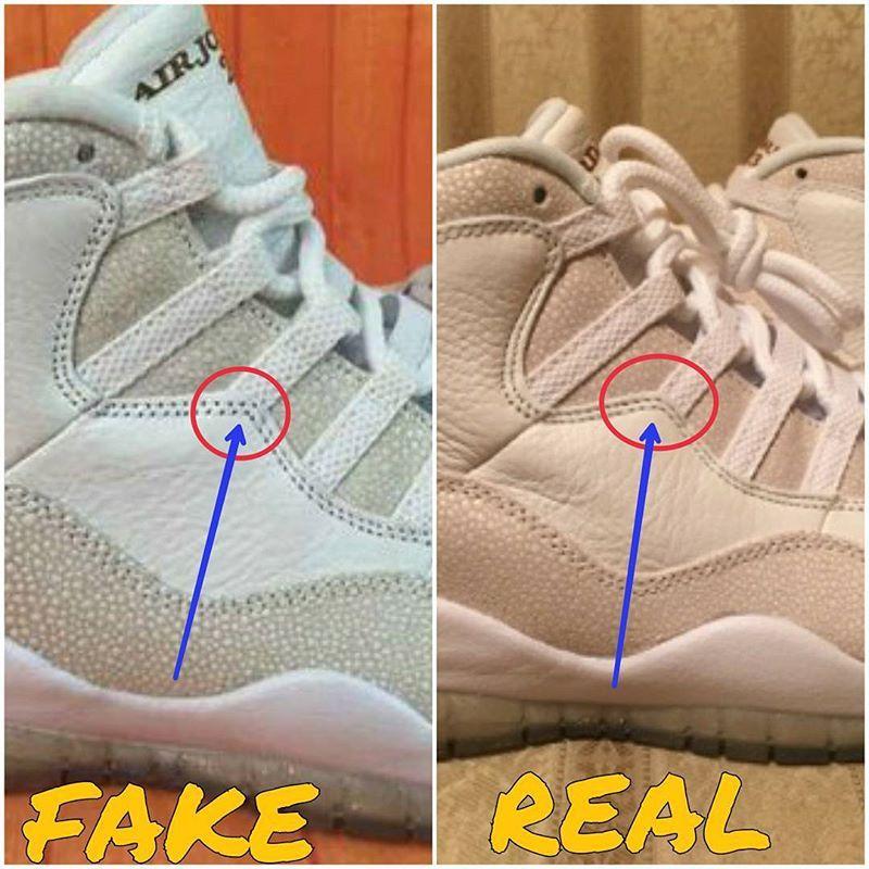 10 Fake vs Real Jordan's Logo - This Video Shows You How To Tell If Your 'OVO' Air Jordan 10s Are ...