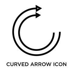 Black and White Curved Arrow Logo - Search photo curved arrow