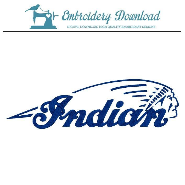 Indian Logo - Indian Motorcycles Logo Embroidery Design