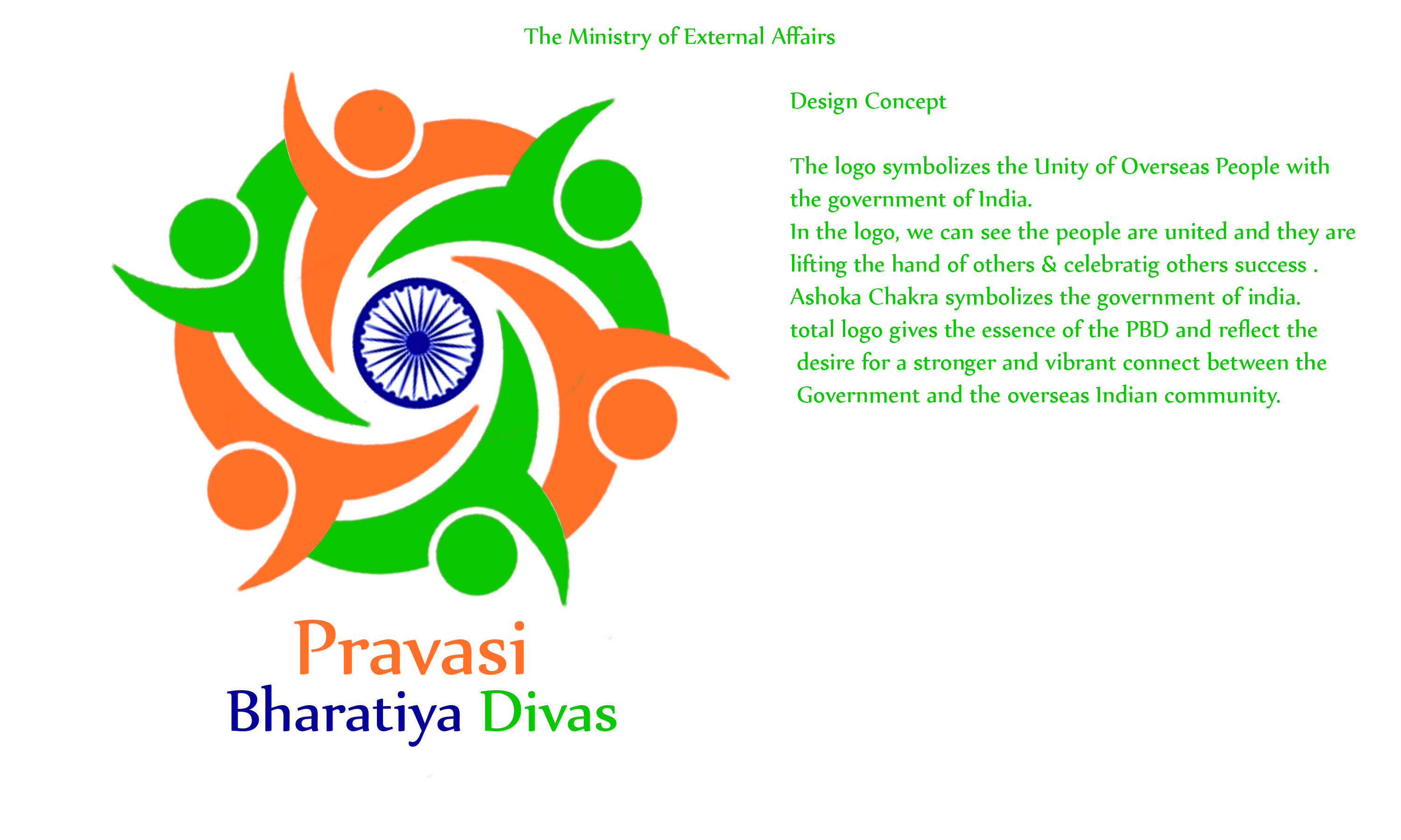 Indian Logo - Design Logo for Pravasi Bharatiya Divas Convention