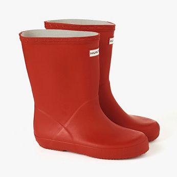 Red White Company Logo - Hunter Wellingtons - Red | The White Company UK