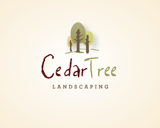 Cedar Tree Logo - Cedar Tree Landscaping Designed