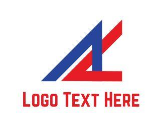 Red and Blue Triangle Logo - Triangle Logo Maker