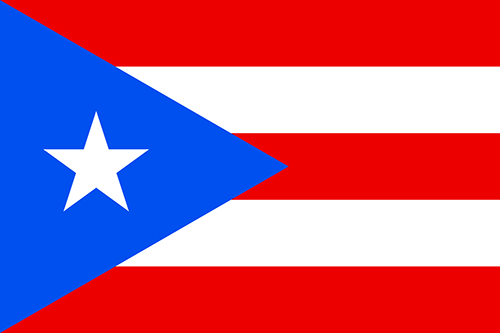 Red and Blue Triangle Logo - The Flag of Puerto Rico