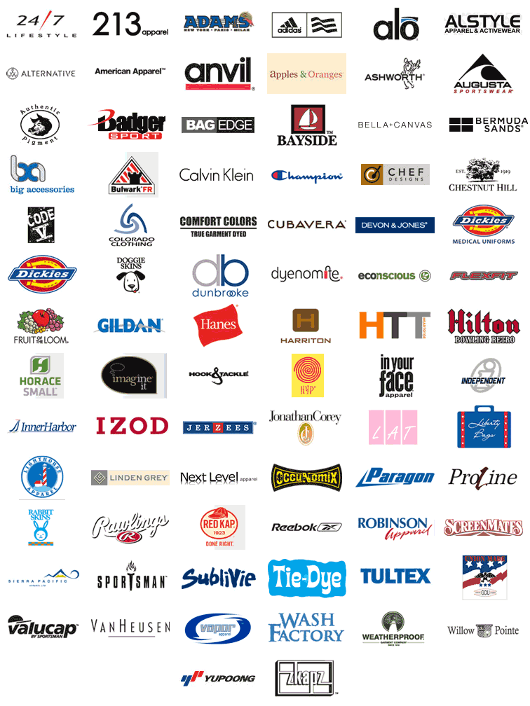 clothing brand logos