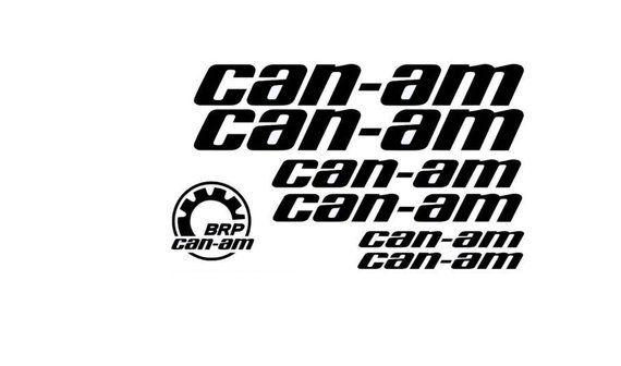 BRP Logo - 7 X CAN-AM TEAM outlander maverick logo brp sticker decal | Etsy