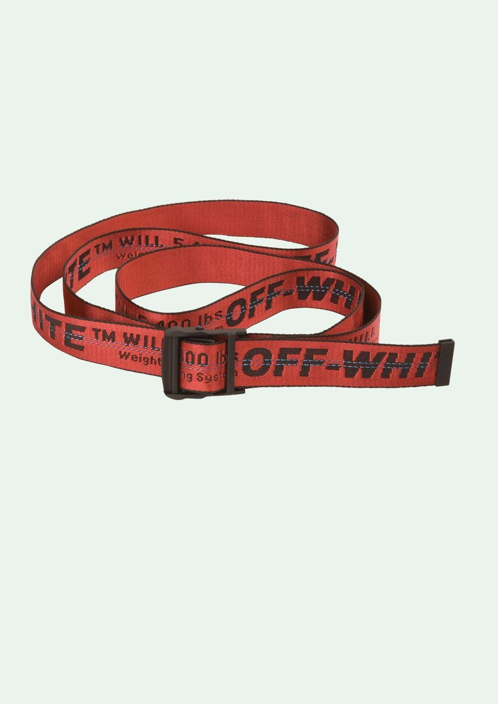 Industrial Black and Red Logo - OFF WHITE - Belts - OffWhite