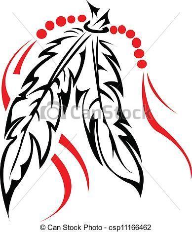 Indian Feather Logo - Tribal Feather Clip Art | , stock clip art icon, stock clipart icons ...
