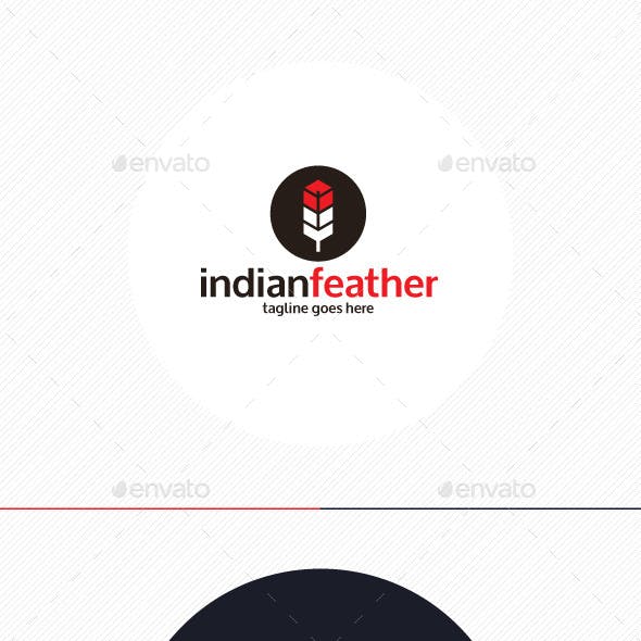Indian Feather Logo - Indian Logo Templates from GraphicRiver