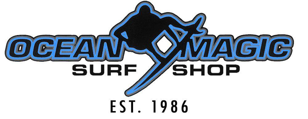 Surf Shop Logo - OM Diamond Logo • Slate/White — Ocean Magic Surf Shop